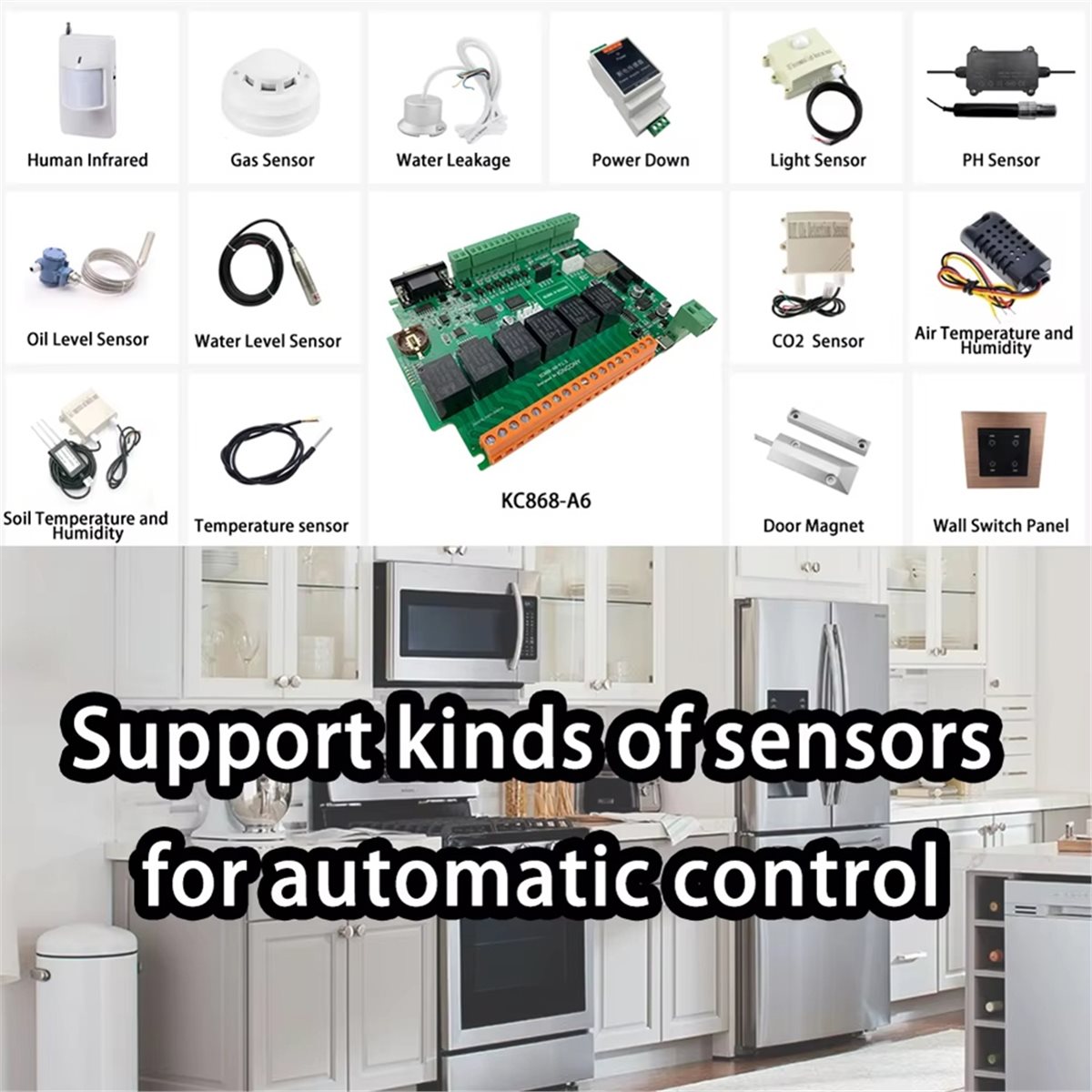 Home Automation Systems Diy - KC868-A6 Geliştirme Kartı, MQTT, Web, HTTP,