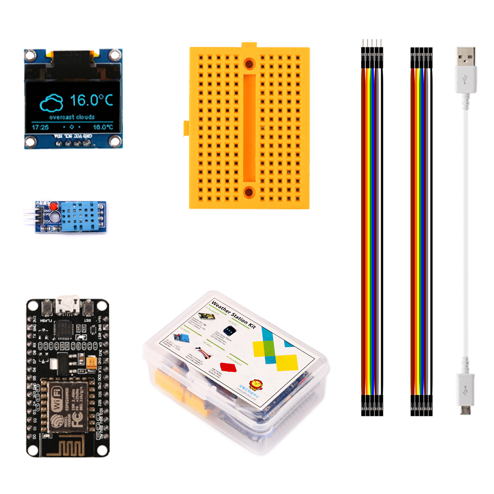 ESP8266 hava istasyonu DIY kit - Esp8266 Nodemcu Board incelemesi ve fiyatı