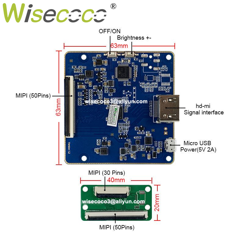 Wisecoco 4 inç 720x72 0 LCD ek - Home Automation Raspberry Pi incelemesi ve fiyatı